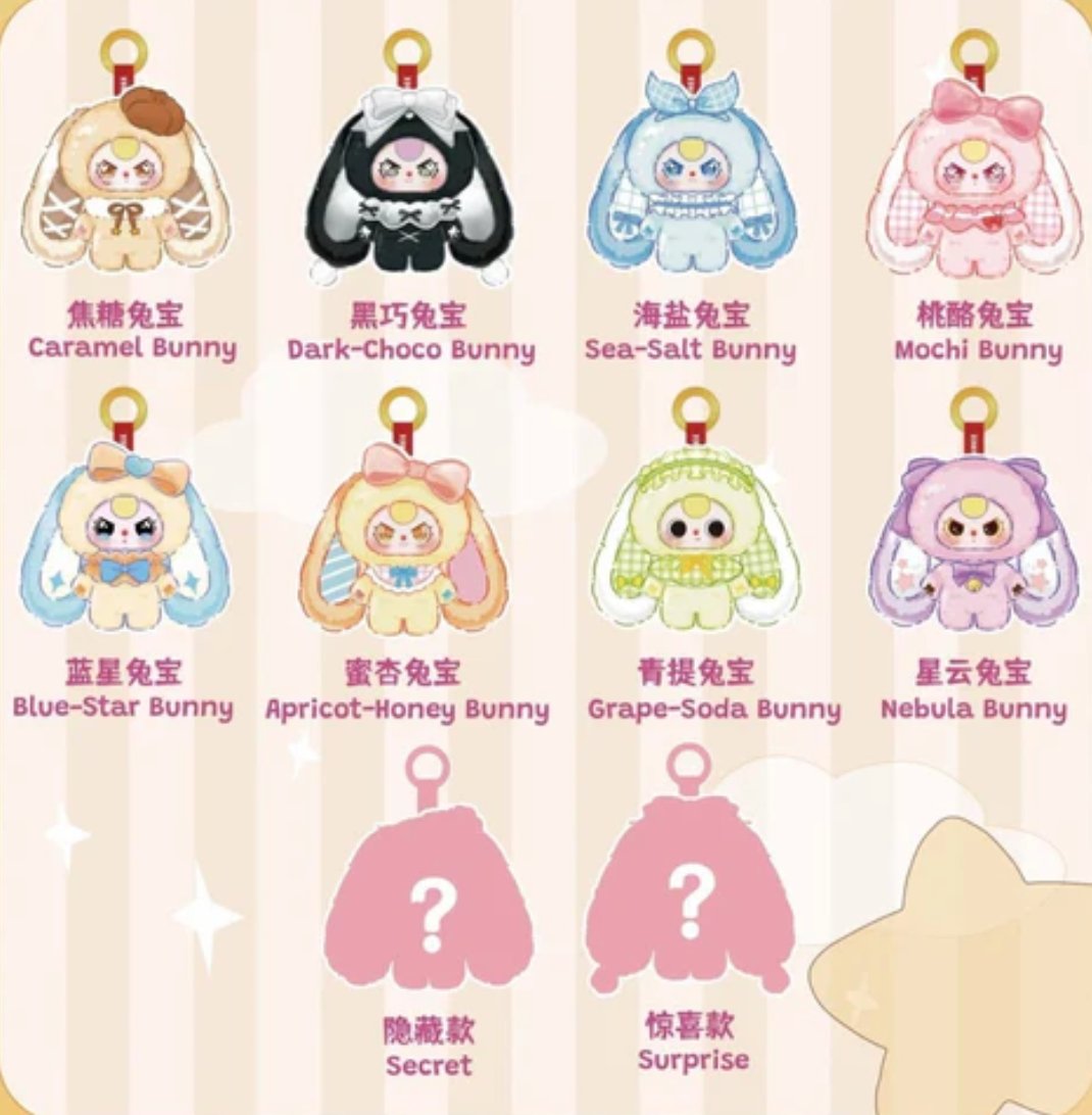 BABY THREE Pocket Bunny Treasure Plush Toy Doll
