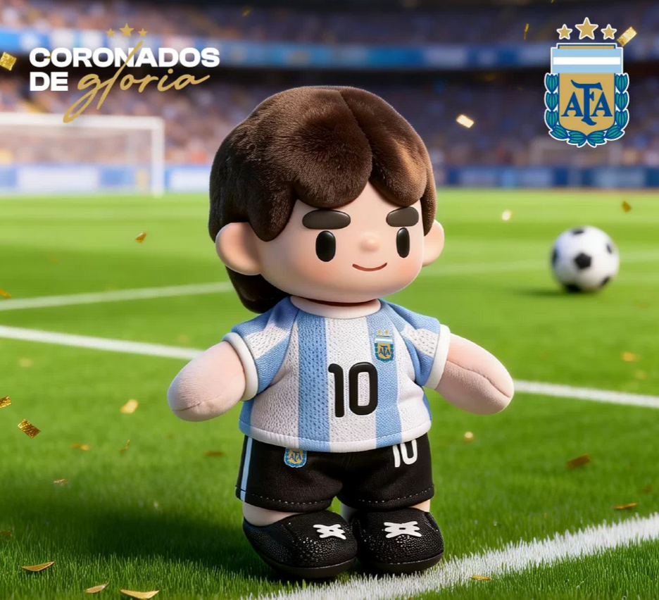 Vamos Argentina National Team Plush Toy Doll