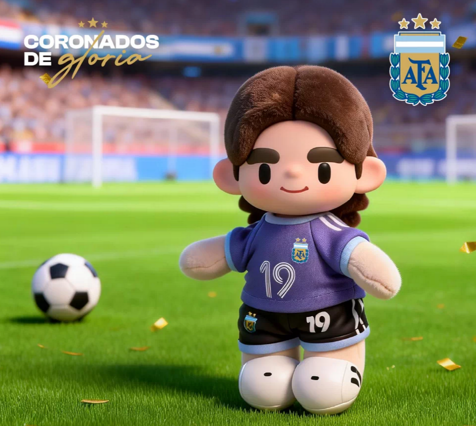 Vamos Argentina National Team Plush Toy Doll