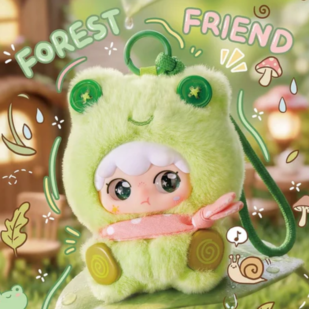 Kimipapa Animal Sitting in a Row Plush  Toy Doll