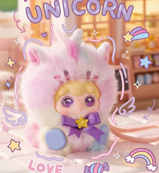 Kimipapa Animal Sitting in a Row Plush  Toy Doll