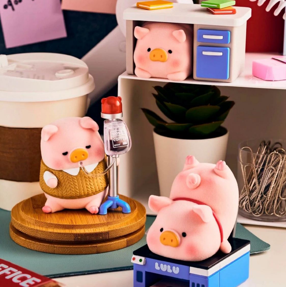 Lulu the Piggy Office Figure Toy Doll