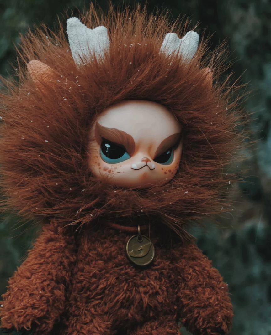 Fierce Creatures Qilin Great Joy Vinyl & Plush Toy Doll