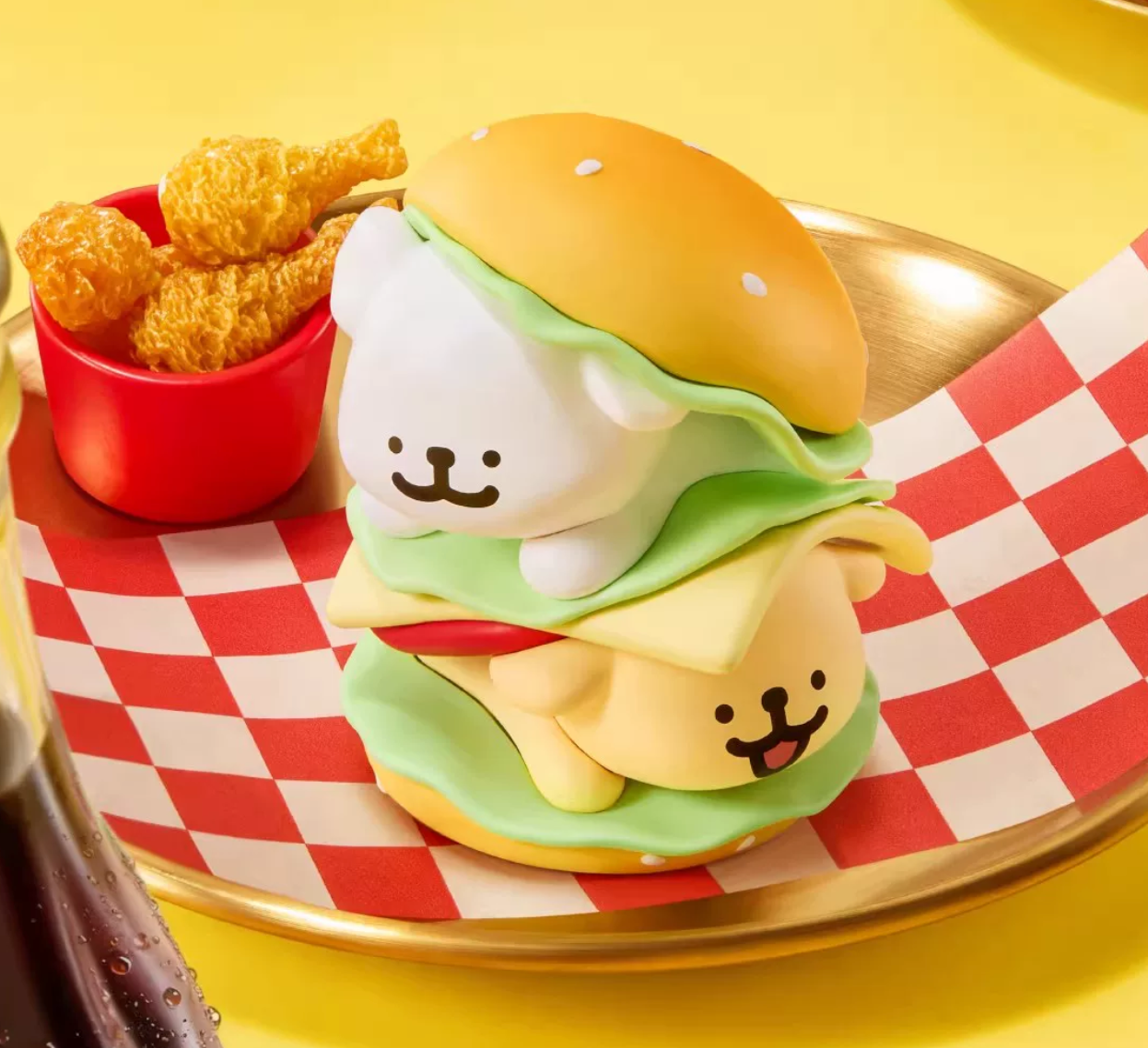 Maltese Dog Fast Food Restaurant Figure Toy Doll