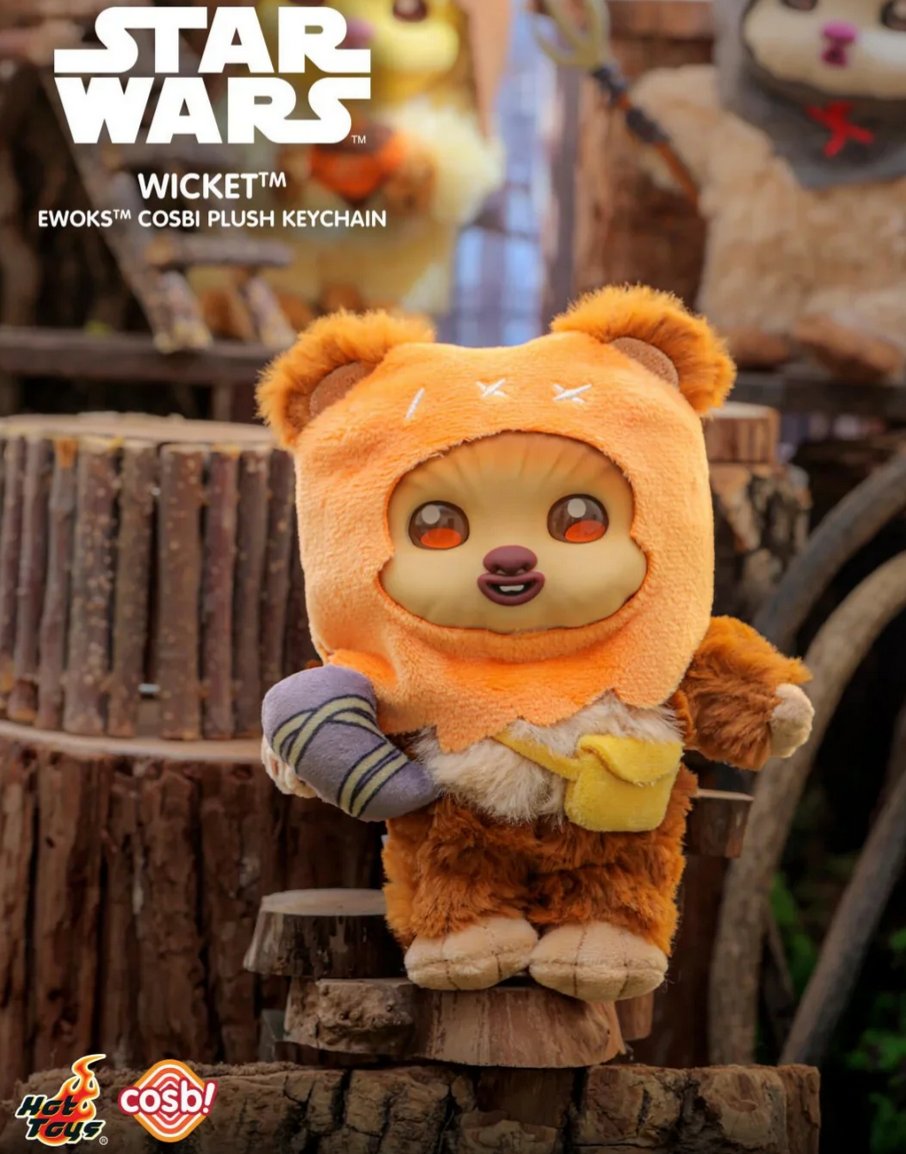 STAR WARS EWOKS COSBI PLUSH KEYCHAIN Toy Doll