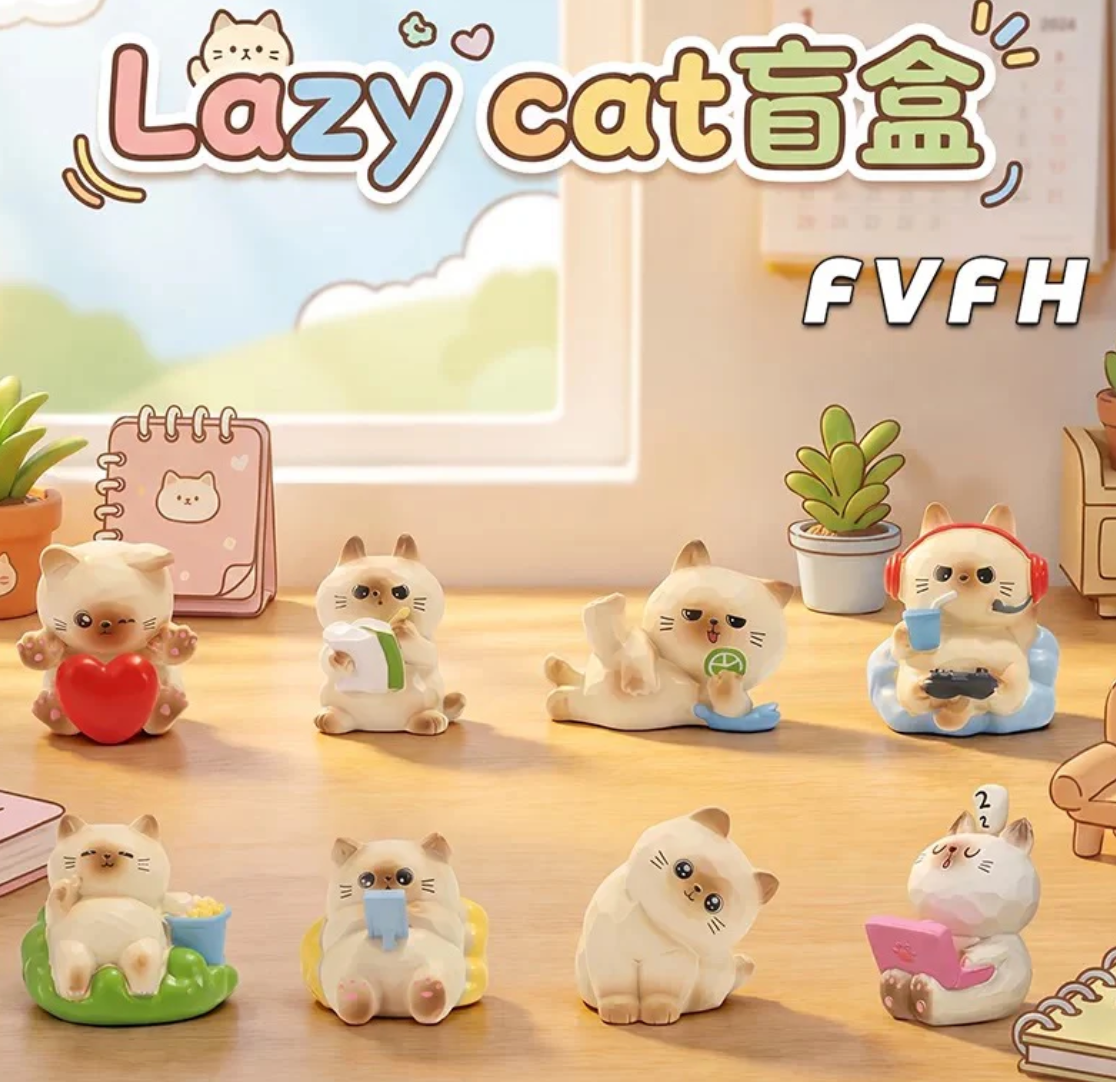 Lazy Cat Mini Figure Toy Doll