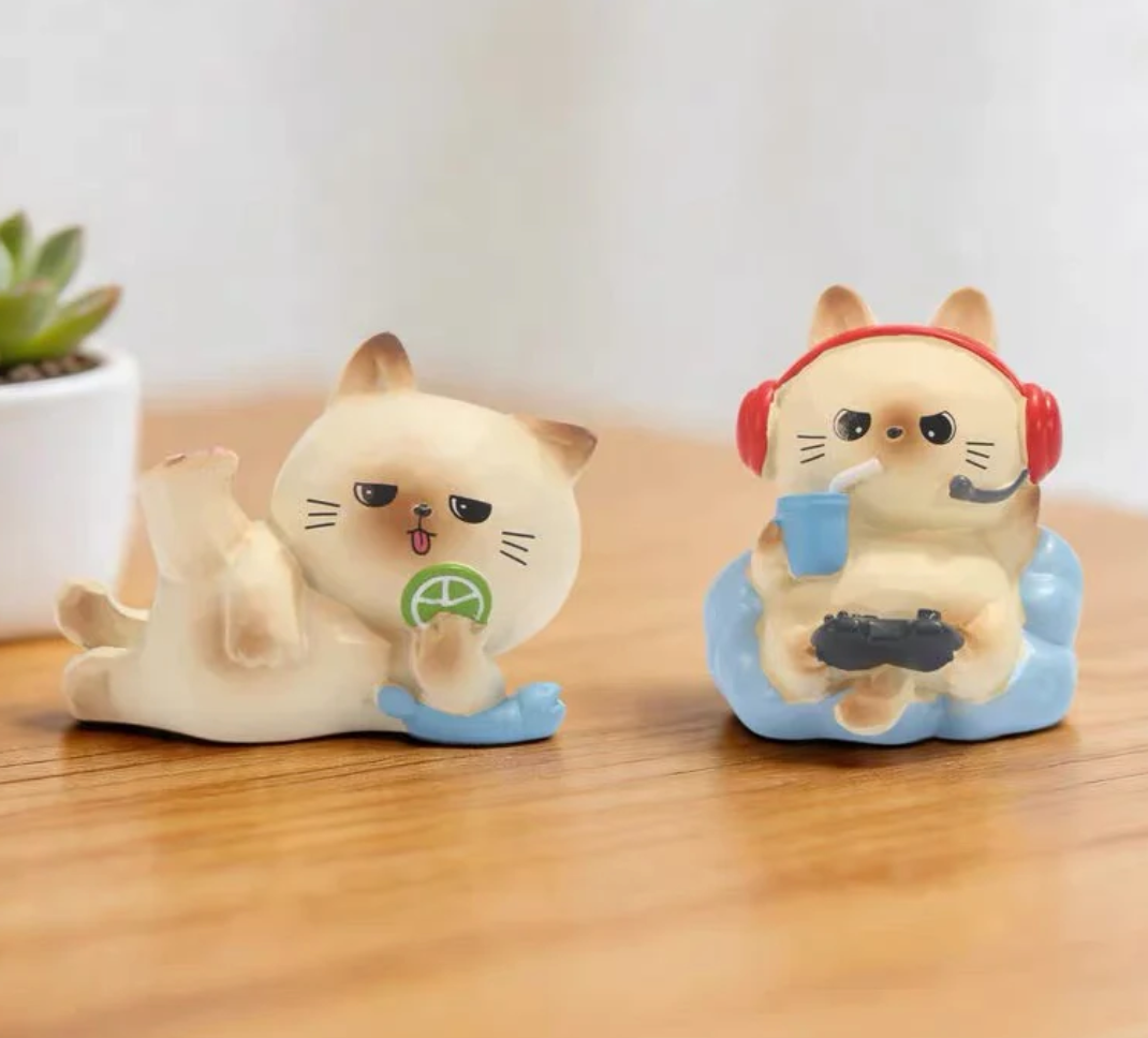 Lazy Cat Mini Figure Toy Doll