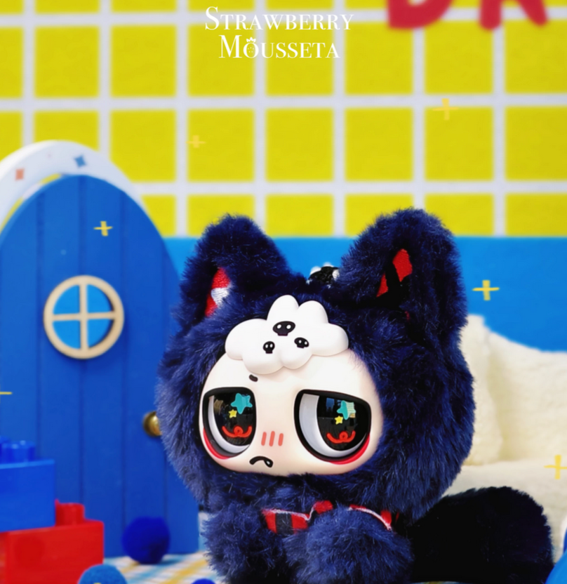 Strawberry Mousseta Noisy Kiwawa Plush Toy Doll