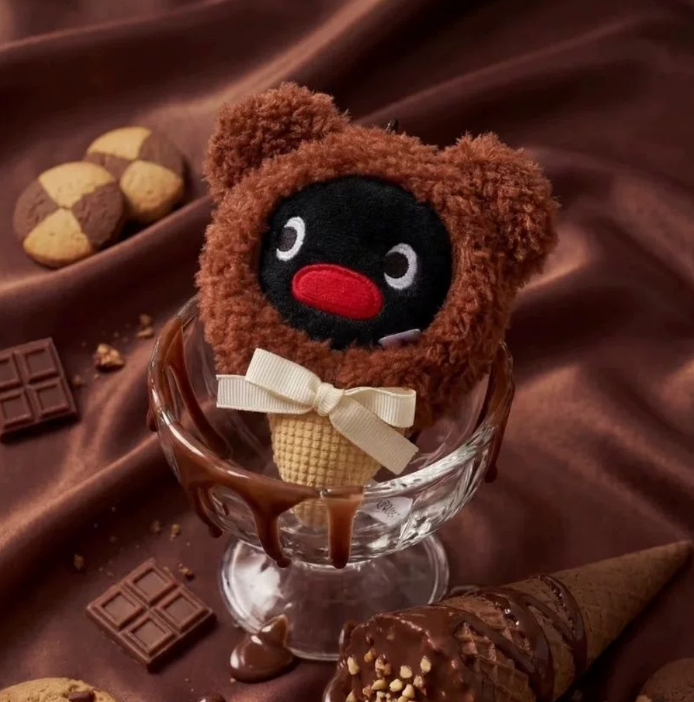 Pingu Chocolate Season Mini Plush Keychain Toy Doll