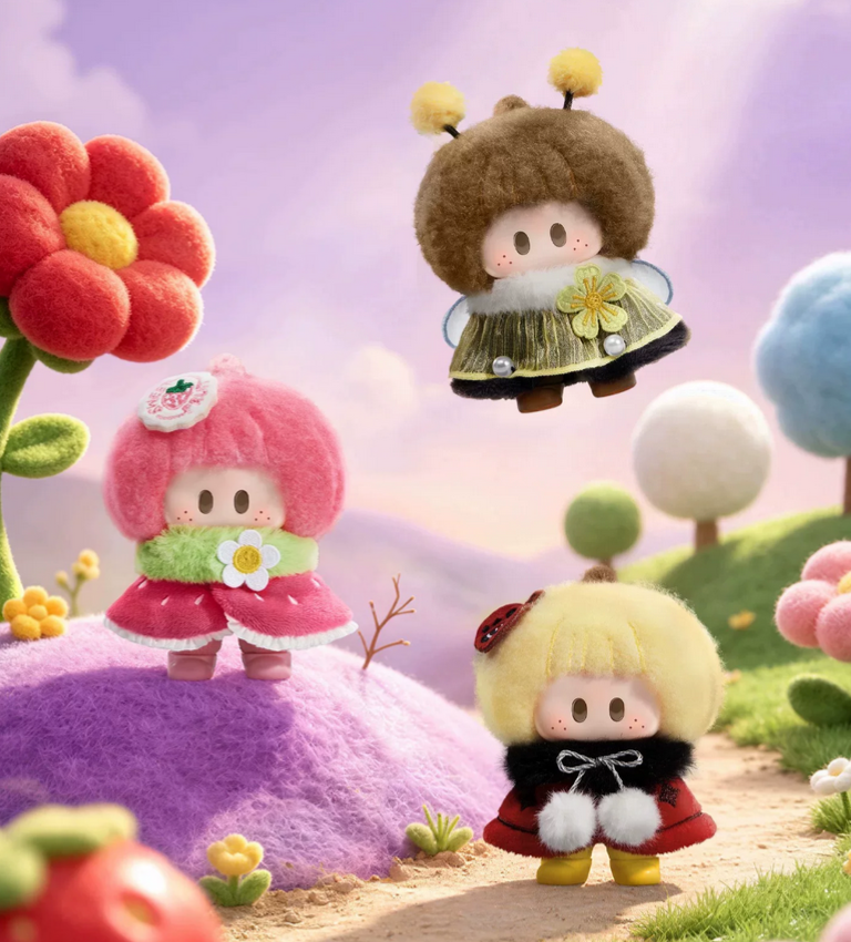 YOYO Meadow PomPom Plush Toy Doll