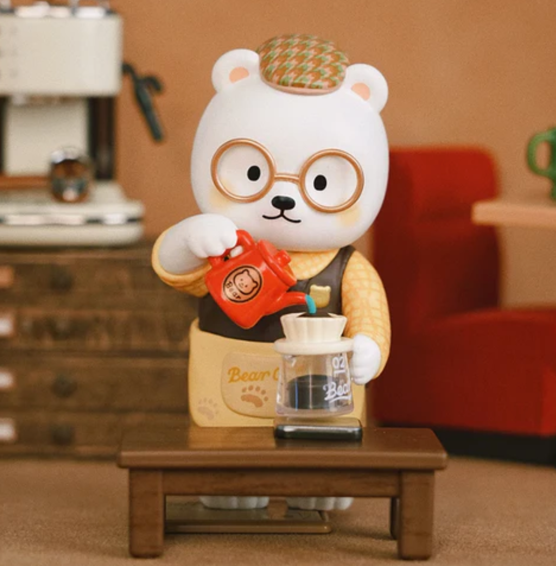 Planet Bear Coffee Club Figure Toy Doll