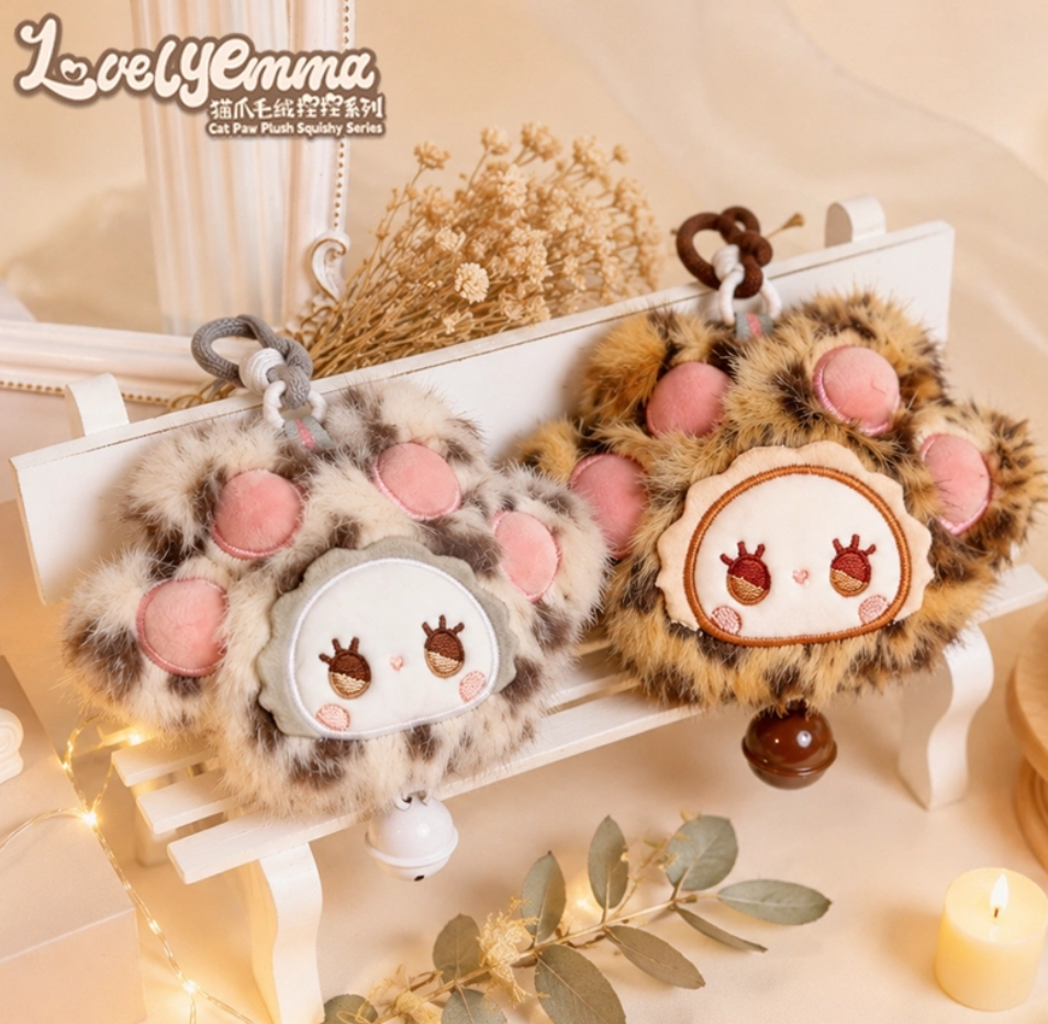 Lovely Emma Cat Paw Plush Squishy Toy Doll