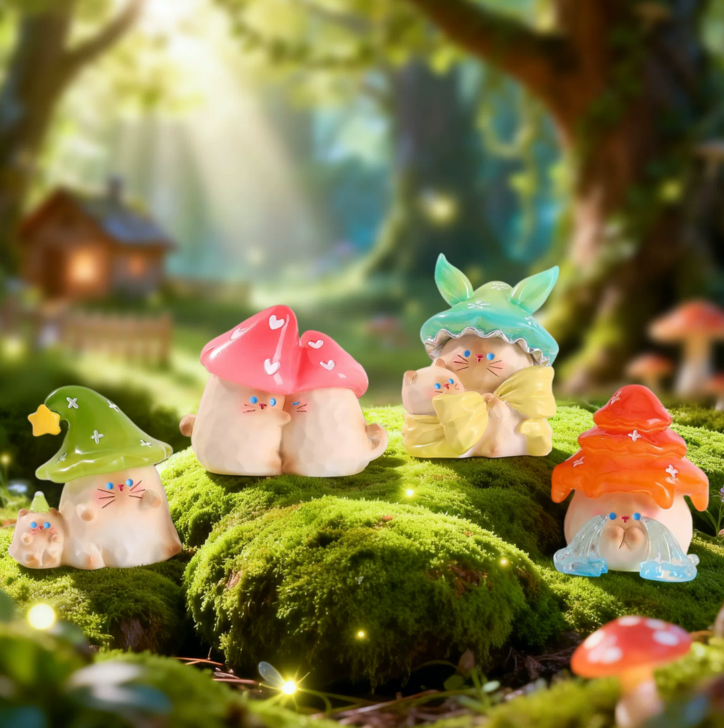 Mushroom Cat Meow's Emotional Forest Figure Toy Doll