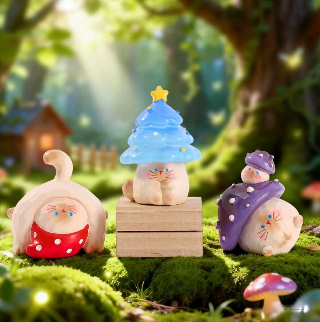 Mushroom Cat Meow's Emotional Forest Figure Toy Doll