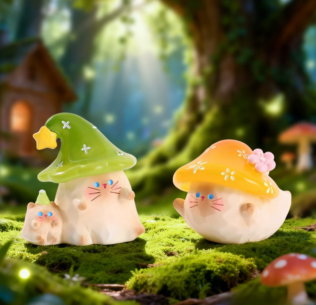Mushroom Cat Meow's Emotional Forest Figure Toy Doll