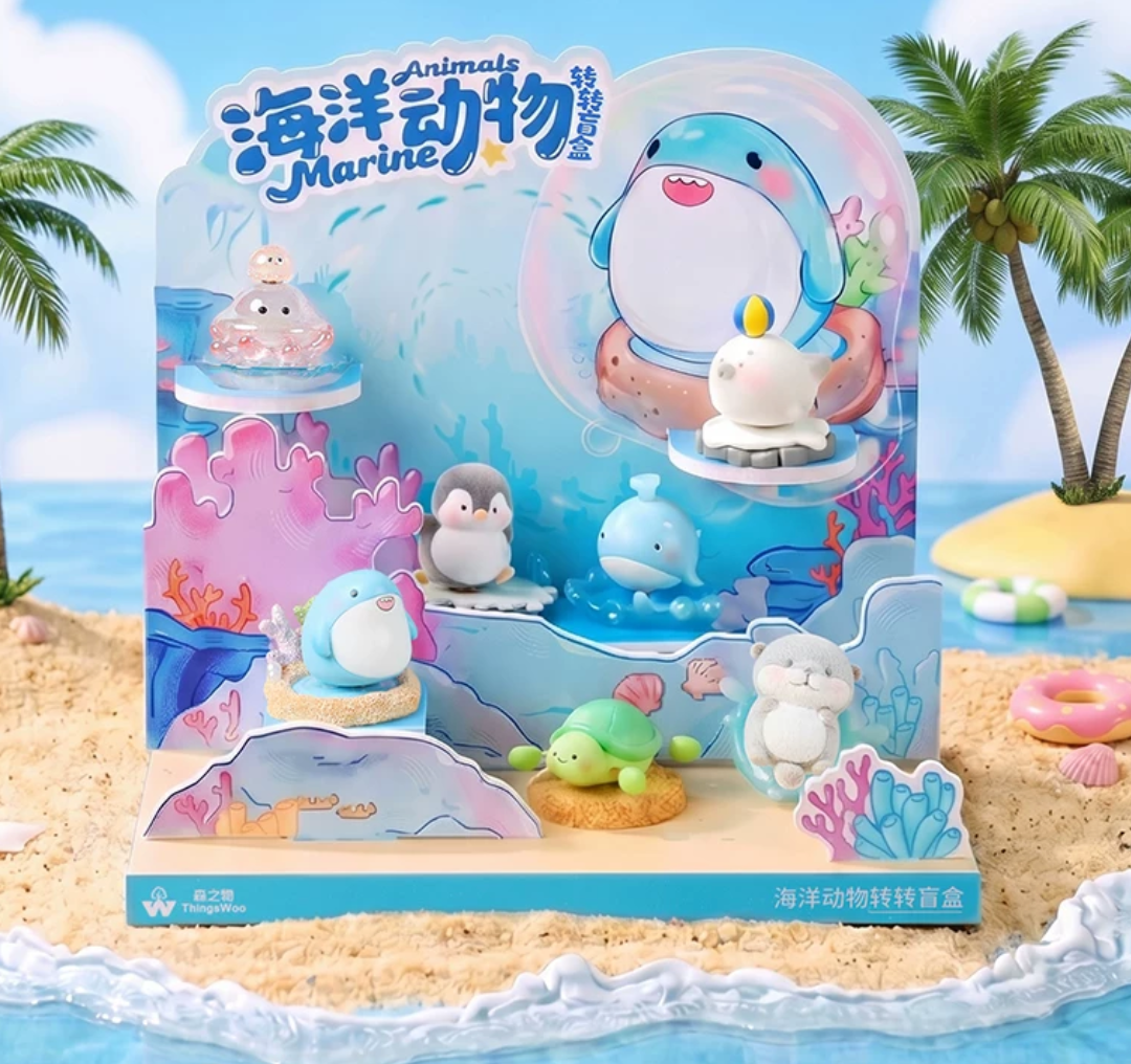Marine Animals Spinning Figure  Toy Doll