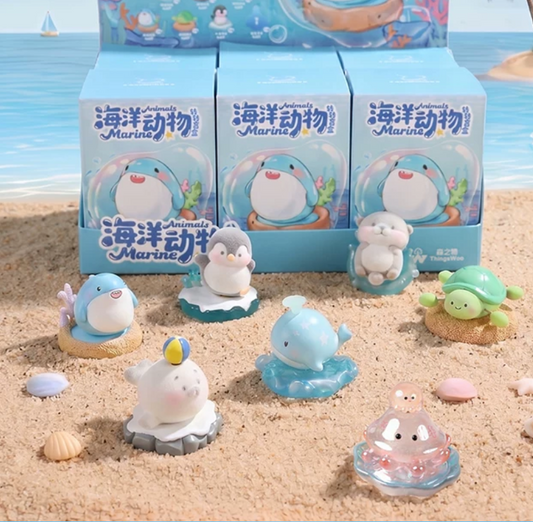 Marine Animals Spinning Figure  Toy Doll