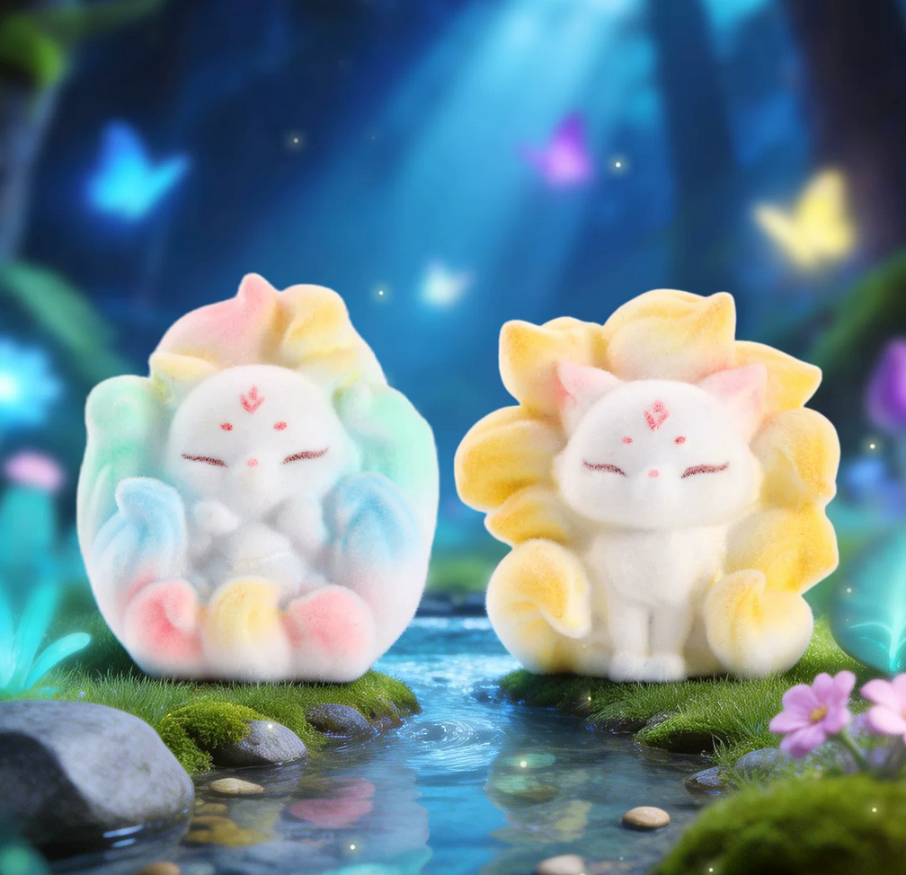 Nine-tailed Arctic Fox bean Toy Doll
