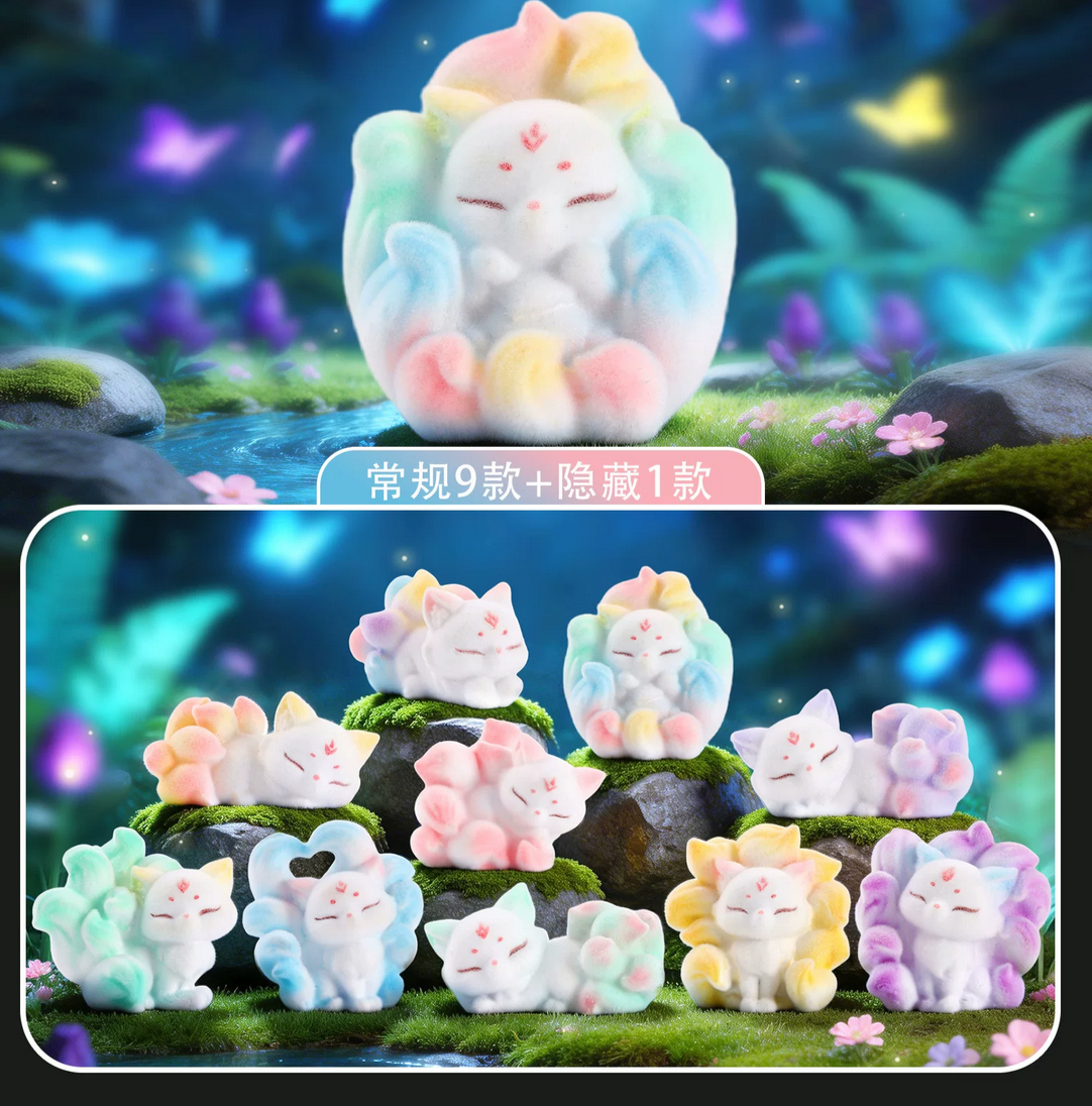 Nine-tailed Arctic Fox bean Toy Doll