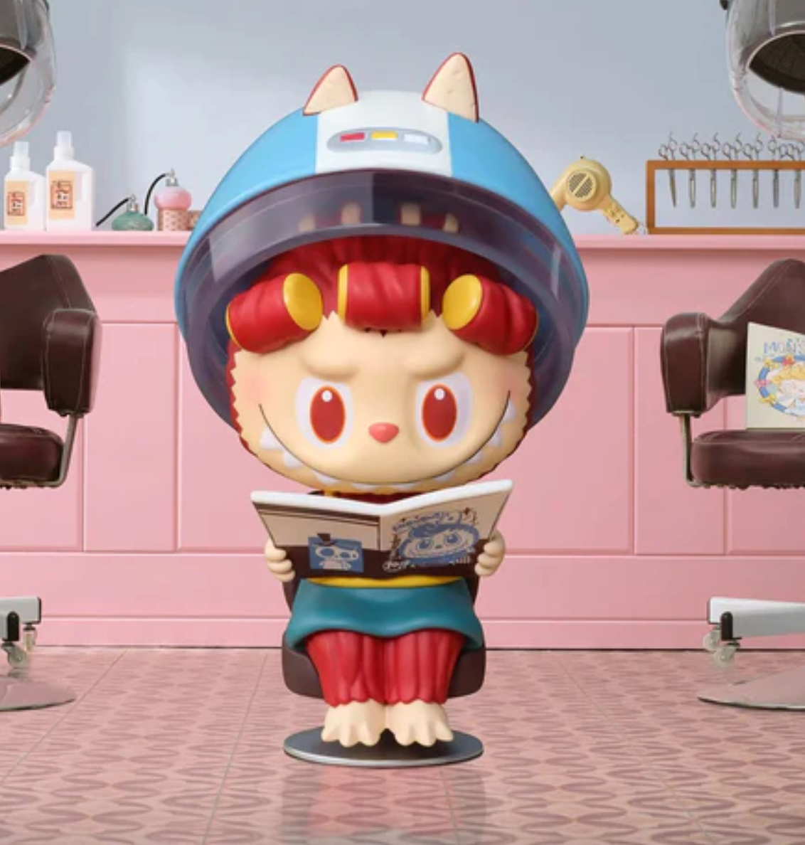 THE MONSTERS LABUBU Hair Salon Figure Toy Doll