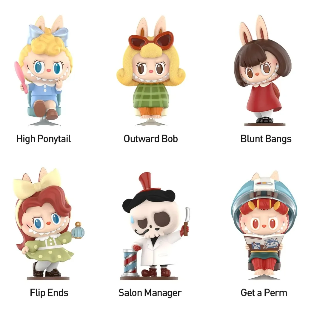 THE MONSTERS LABUBU Hair Salon Figure Toy Doll