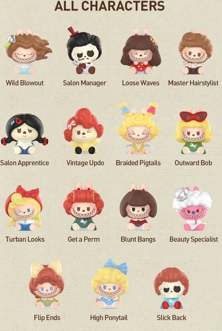 THE MONSTERS Hair Salon Bean Toy Doll