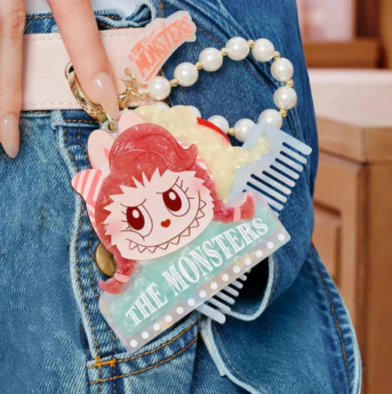 THE MONSTERS Labubu Hair Salon Pendant Toy Doll