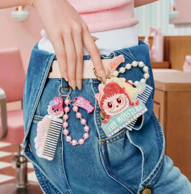 THE MONSTERS Labubu Hair Salon Pendant Toy Doll