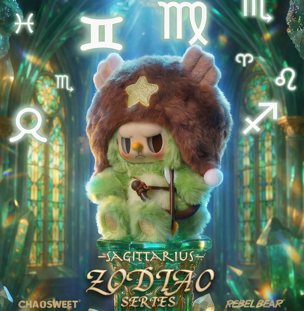 Rebel Bear Zodiac Plush Toy Doll