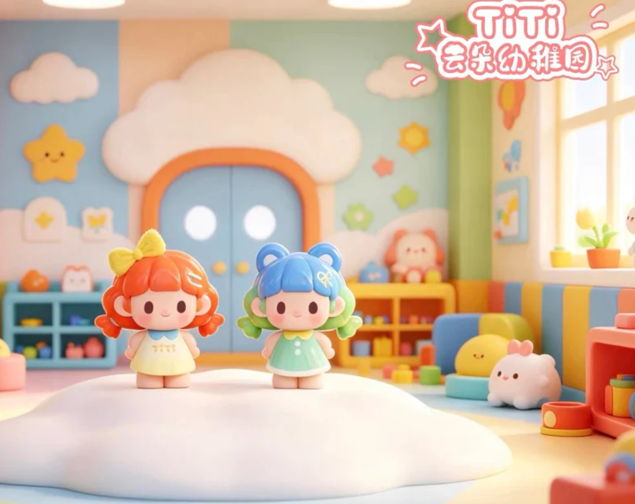 TiTi Cloud Kindergarten Mini Bean Toy Doll
