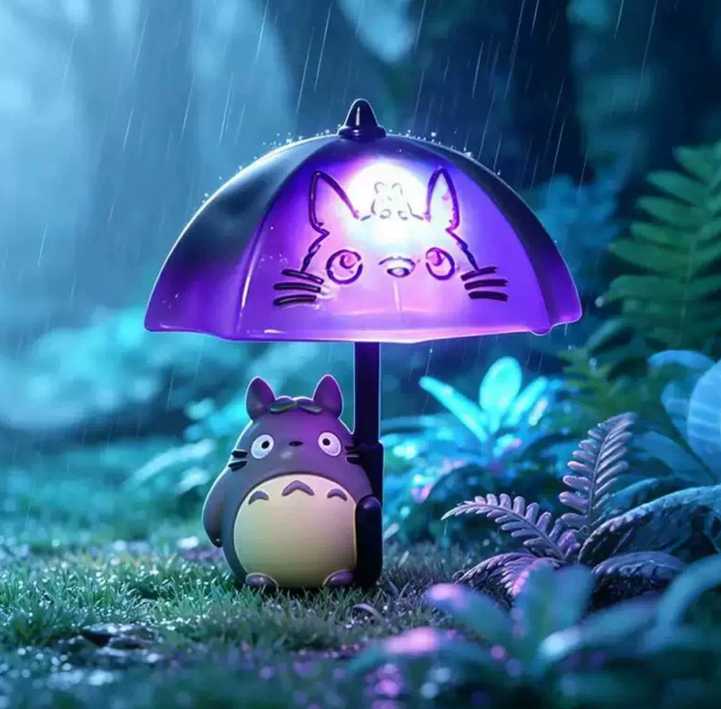 Studio Ghibli Gentle Rain Night Light Figure Toy Doll