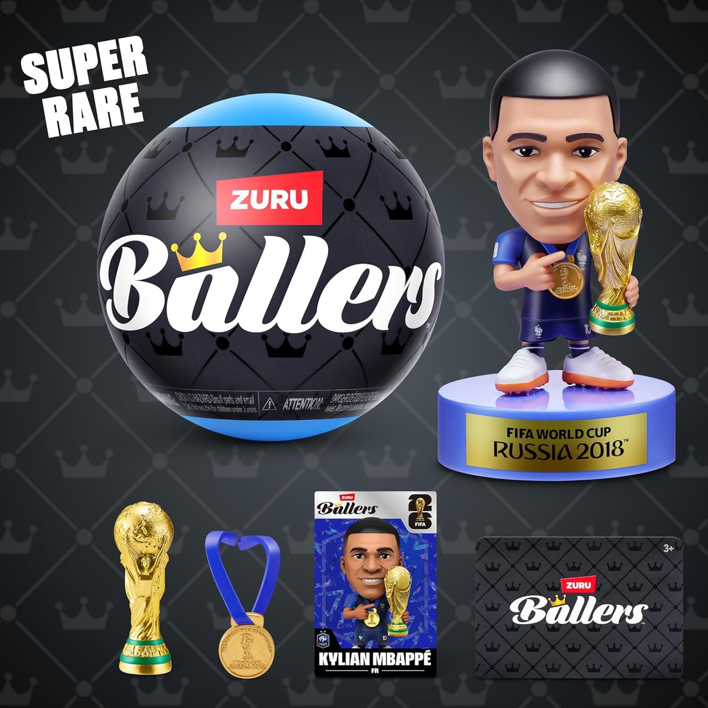 FIFA World Cup 2026™ Ballers Series by ZURU – Official Licensed Product Surprise Unboxing Soccer Collectible Sports Toy for Boys, Ages 3+
