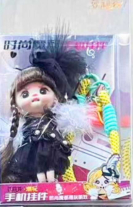 LUOLIFEN BJD Plush Keychain Toy Doll