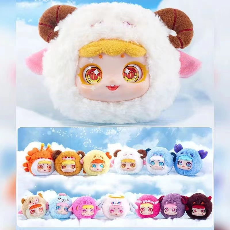 【SALE】Twelve zodiac zipper bag plush toy doll