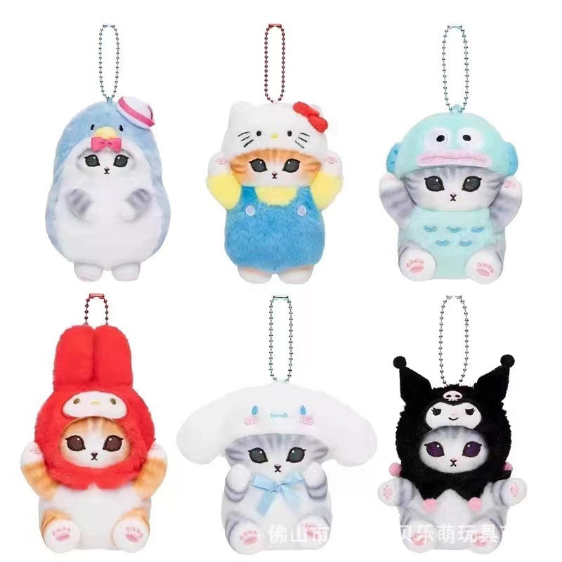 Mofusand plush keychain cat toy doll