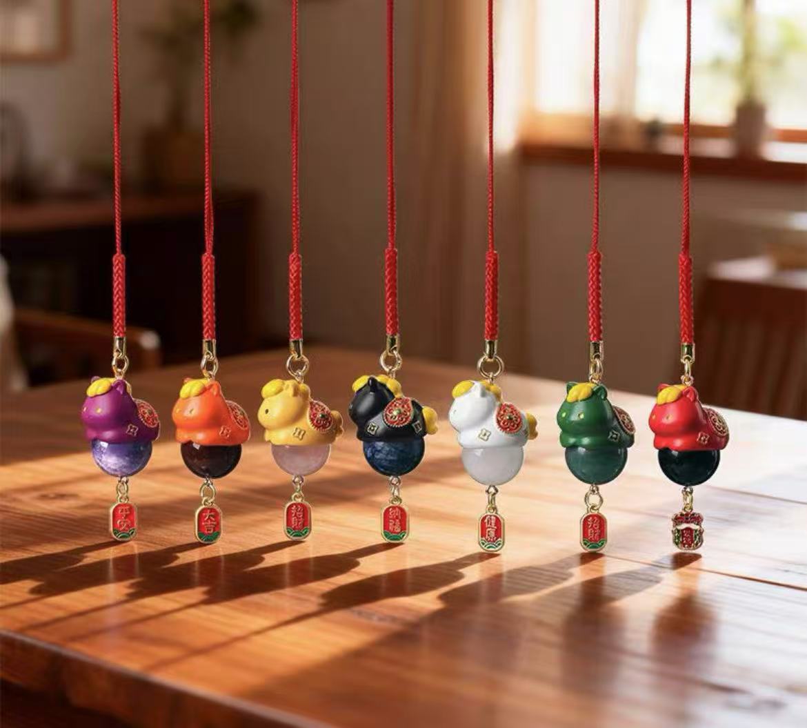 Crystal Horse Keychain Toy Doll