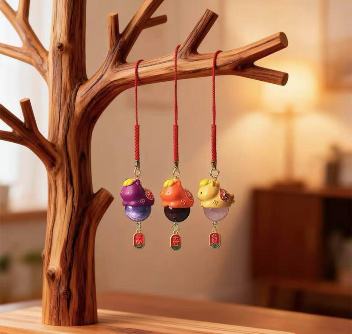 Crystal Horse Keychain Toy Doll