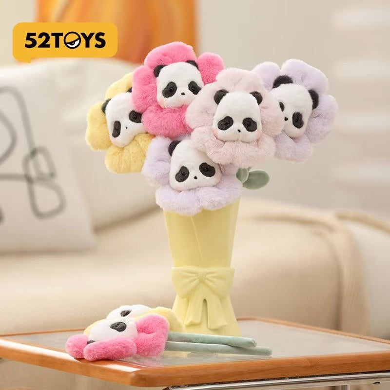 Panda Roll flower plush toy doll