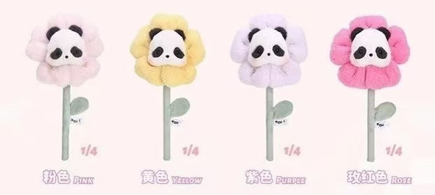 Panda Roll flower plush toy doll