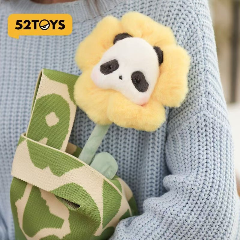 Panda Roll flower plush toy doll