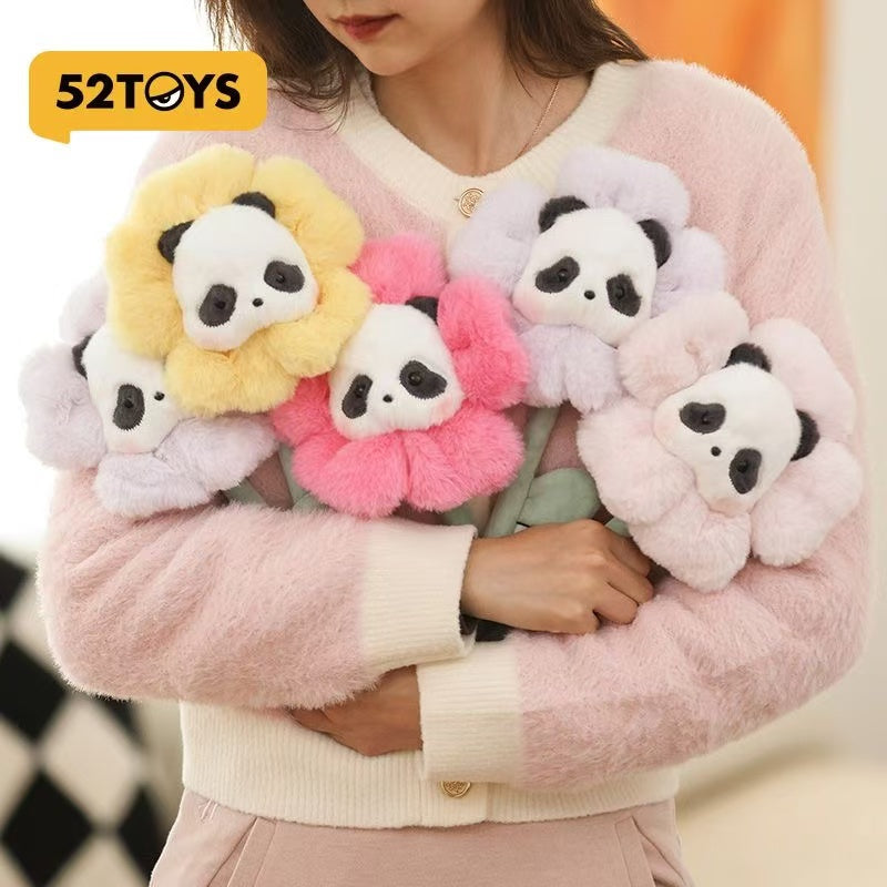 Panda Roll flower plush toy doll