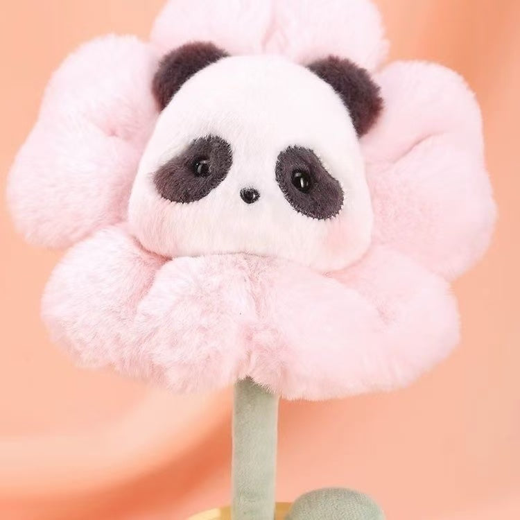 Panda Roll flower plush toy doll