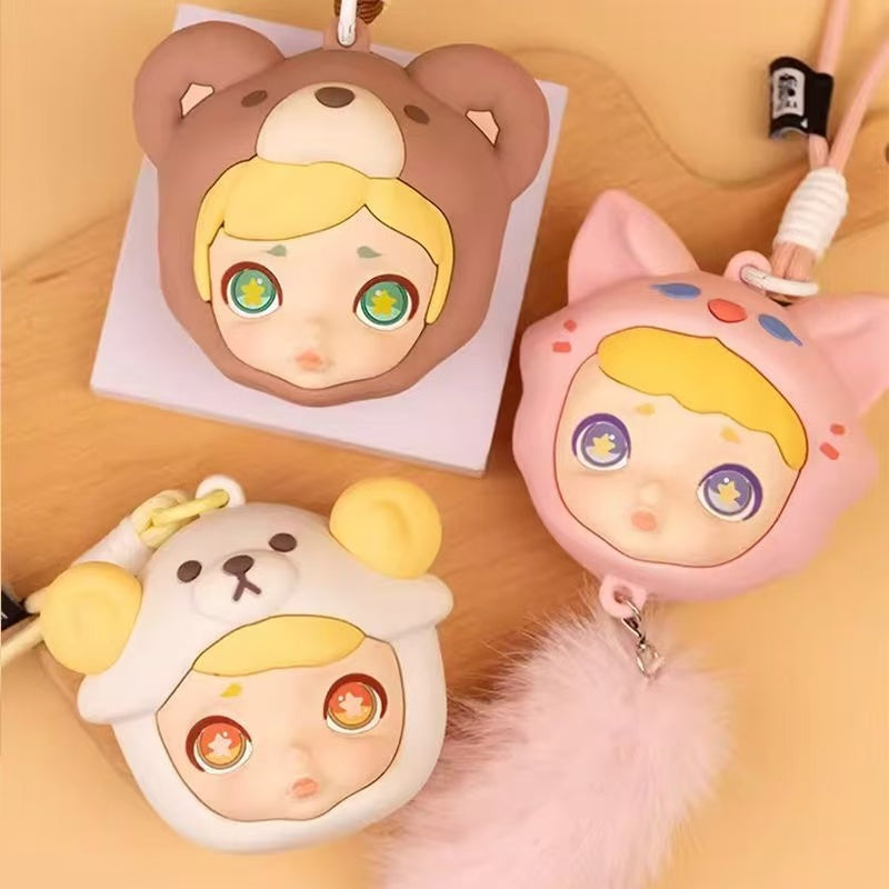 Laura animal headphone bag toy doll