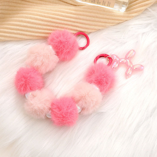 Fuzzy keychain fluffy keychain toy doll