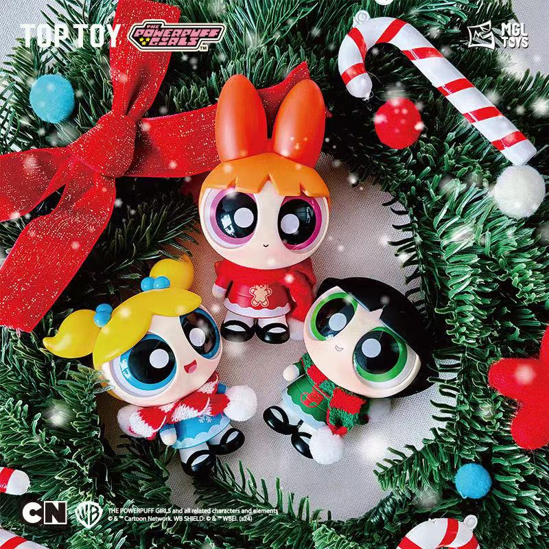 Powerpuff girl wonderful winter night hanging card toy doll