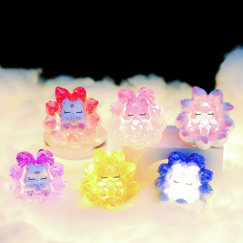Fox baby night Light toy doll