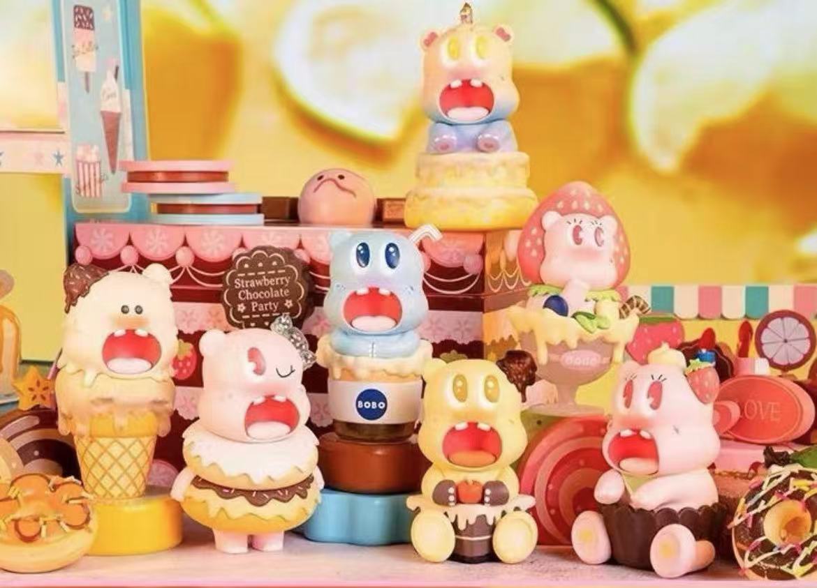 BOBO Hippo Dessert Figure Toy Doll
