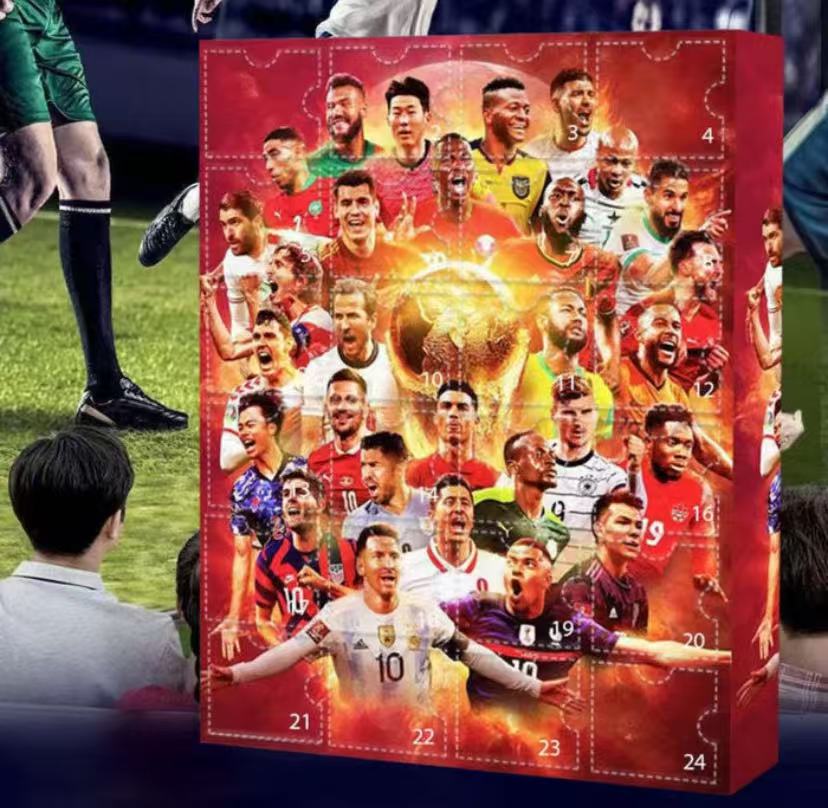 World Cup 2026 Advent Calendar,Exclusive Star&Mascot Blind Box Collection Toy