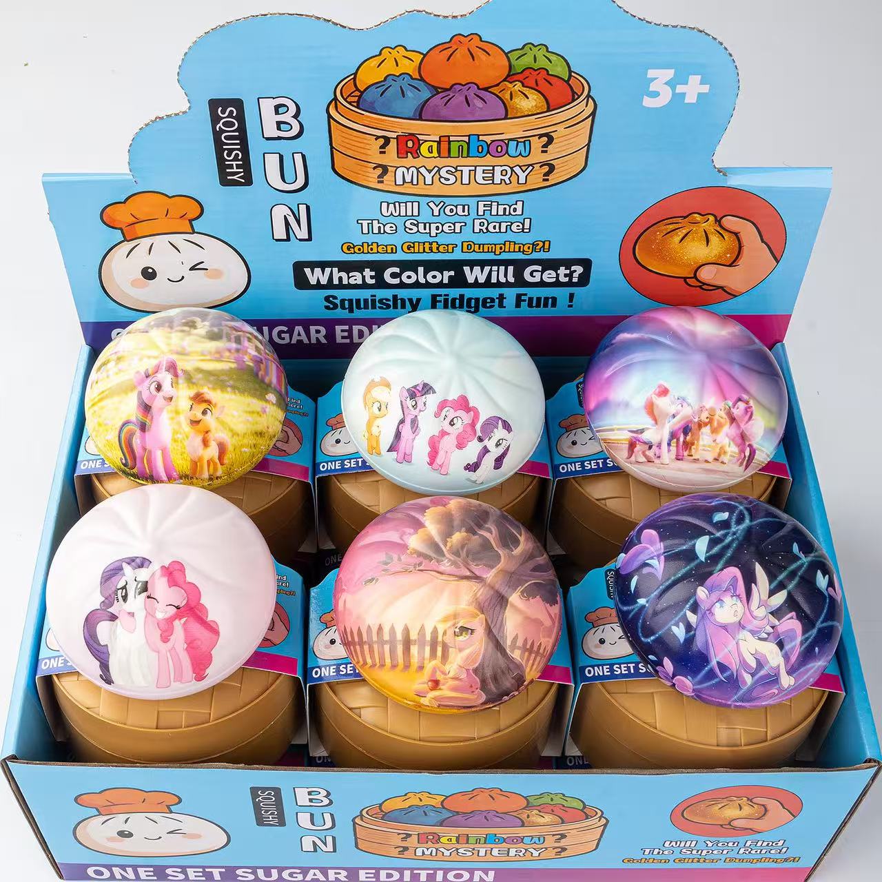 Cartoon Dumpling Squishy with Steam Box Toy Doll