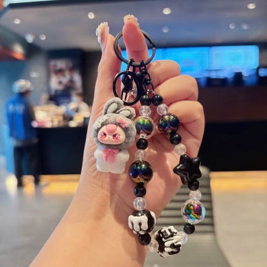 Baby Three Bead Keychain Toy Doll